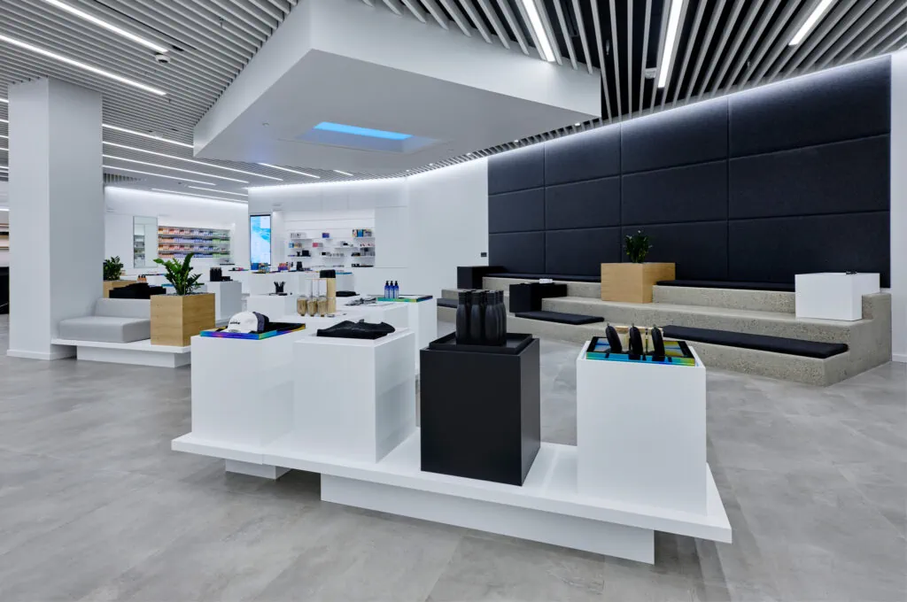 Interior view of Aurora Cannabis store