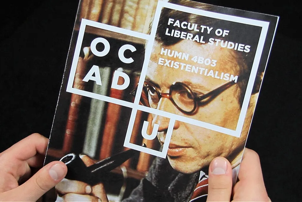OCAD University Human Existentialism pamphlet