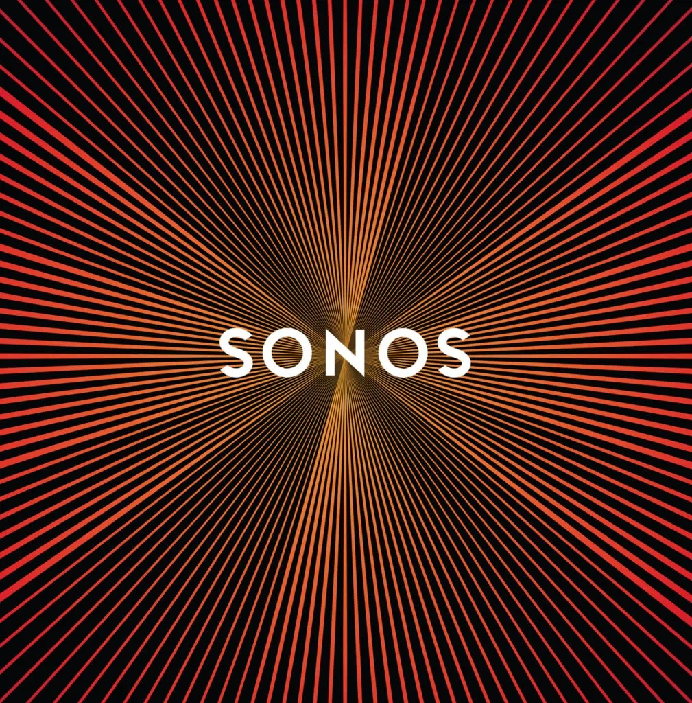 Sonos logo with graphic beams
