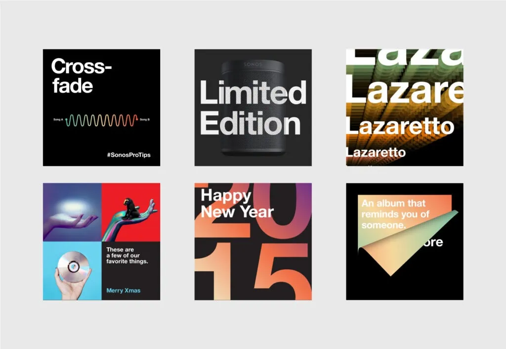 Sonos social posts